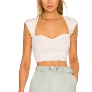 Jonathan Simkhai Revolve Abia Tee in White Size XS